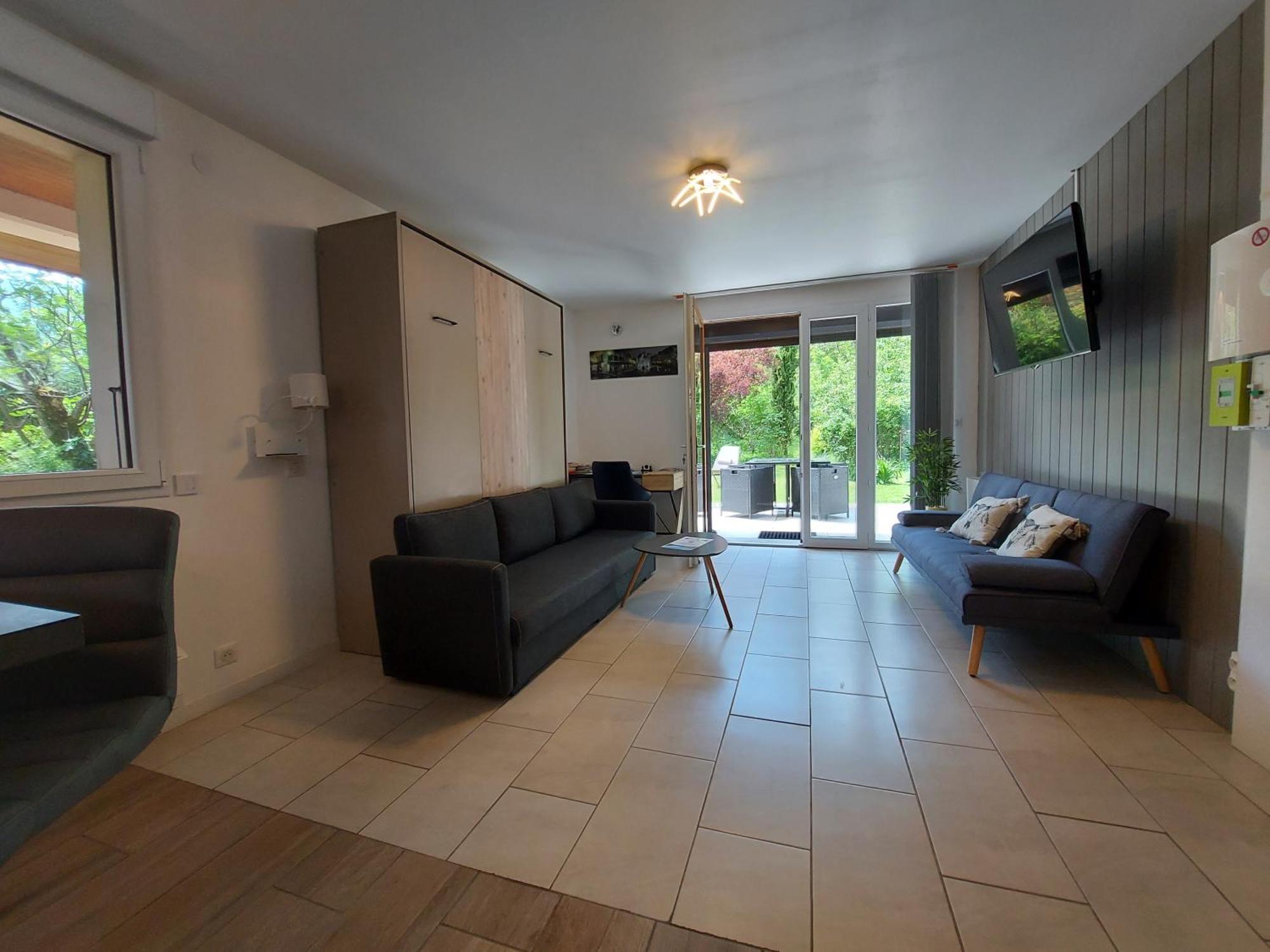 Rare, Cosy Studio Terrasse Au Coeur De St-Jorioz 圣若里奥 外观 照片