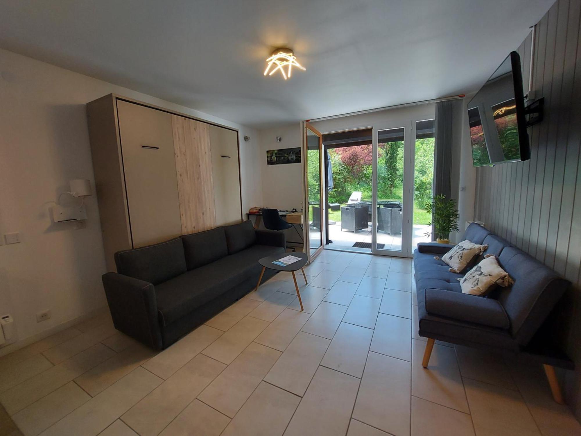 Rare, Cosy Studio Terrasse Au Coeur De St-Jorioz 圣若里奥 外观 照片